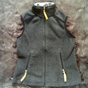 PATAGONIA Synchilla Vest Small Gray Yellow S Women